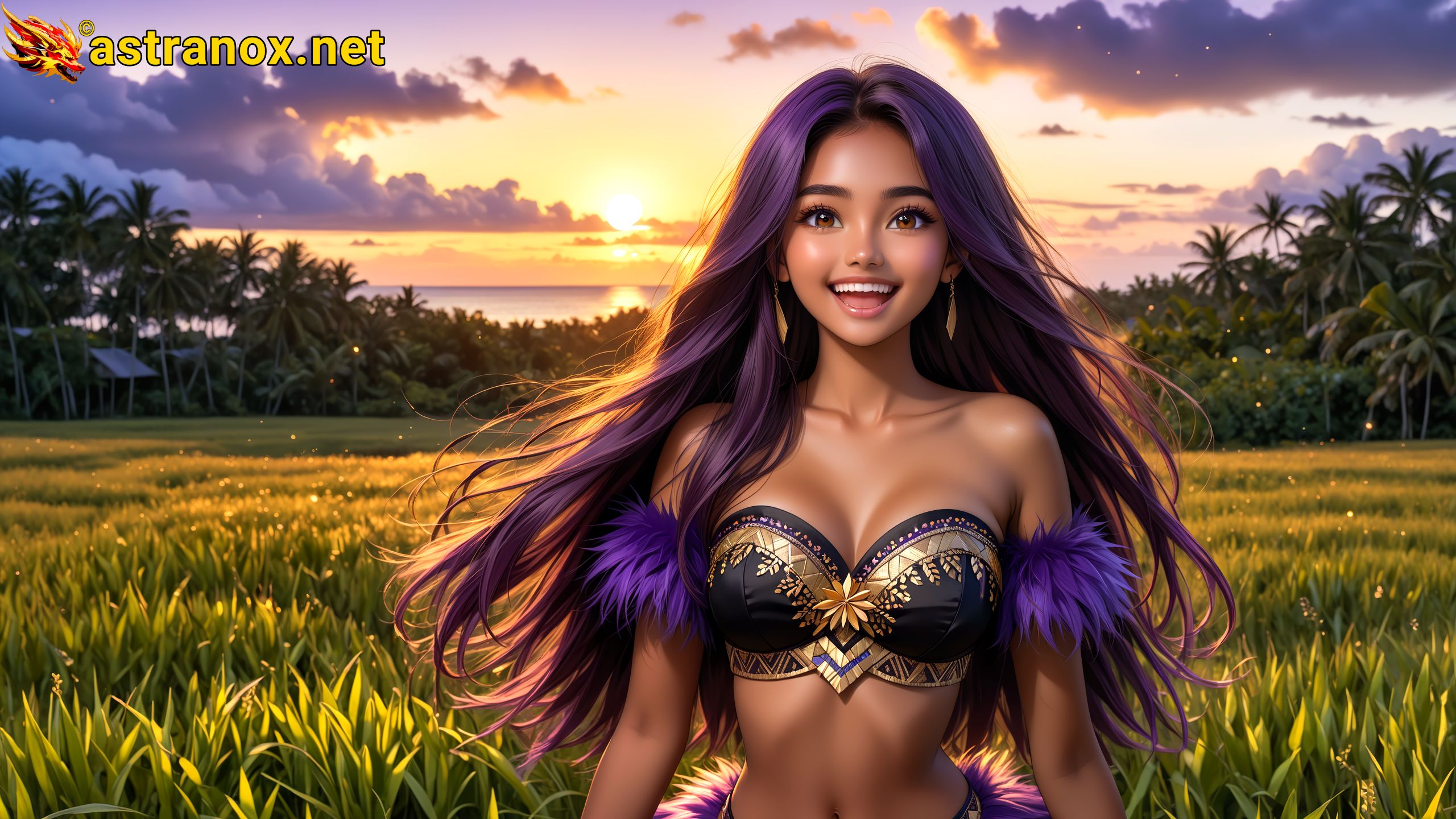 Amazing Young Female  at  - Download Free 4K Wallpaper Fantasy wallpaper with  Eyes and  Hair.