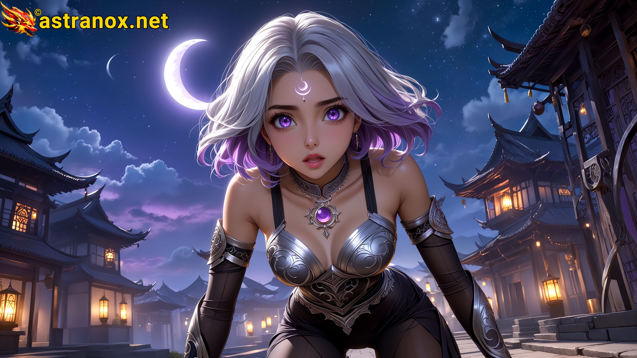 Amazing Young Female  at  - Download Free 4K Wallpaper Fantasy wallpaper with  Eyes and  Hair.