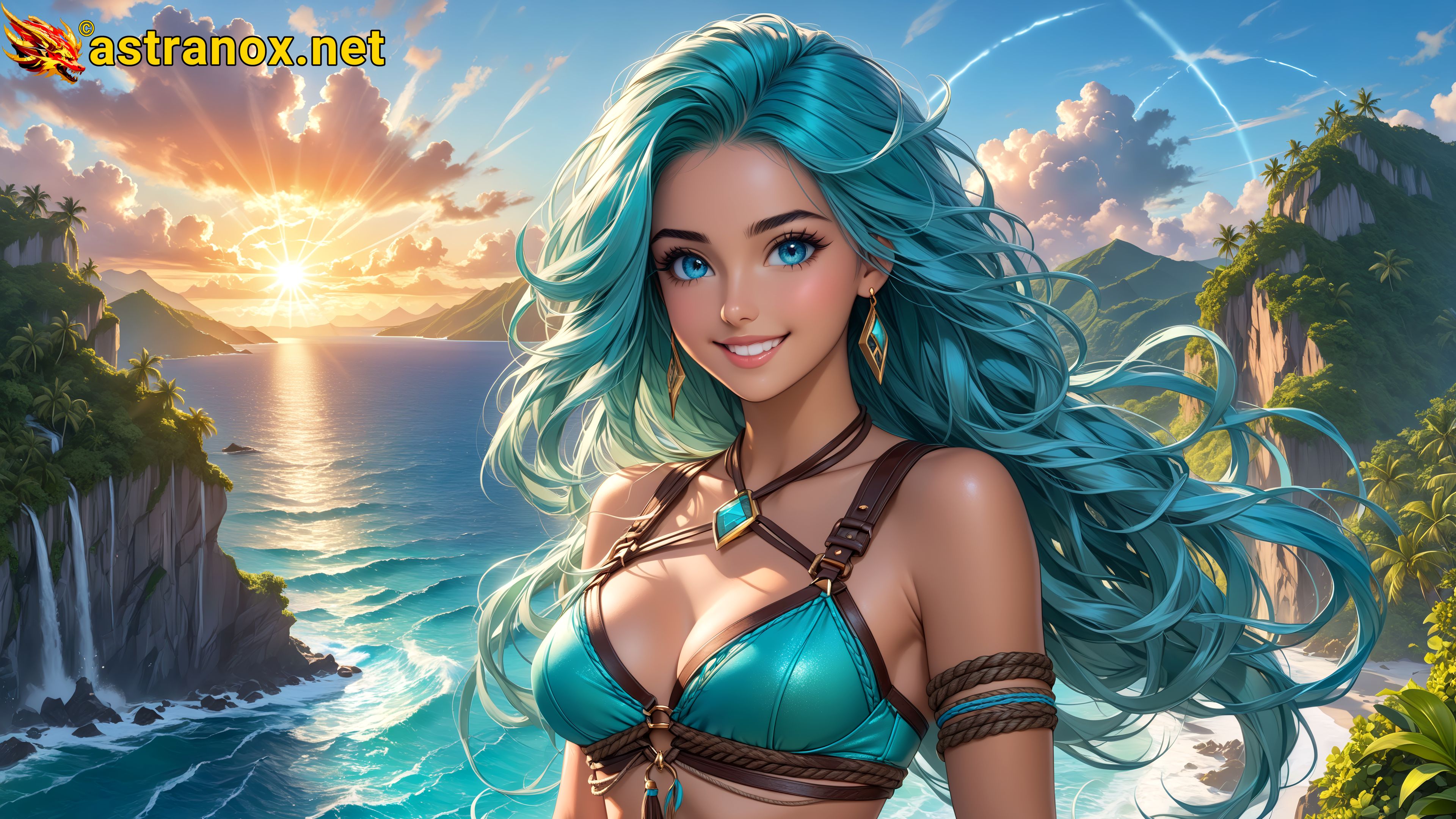 Amazing Young Female at - Download Free 4K Wallpaper Fantasy wallpaper with Eyes and Hair.