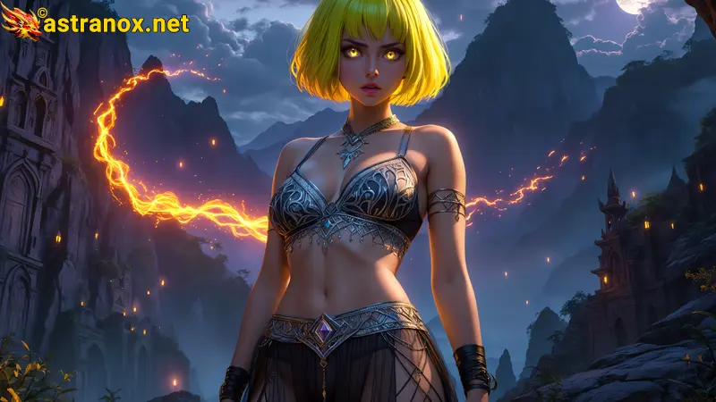 Amazing Young Female  at  - Download Free 4K Wallpaper Fantasy wallpaper with  Eyes and  Hair.